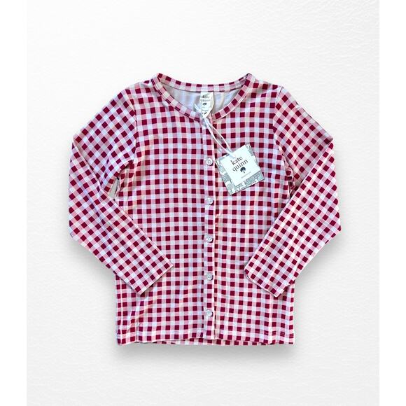 NWT Bamboo Gingham Cardigan, Size 5Y - Picture 1 of 8